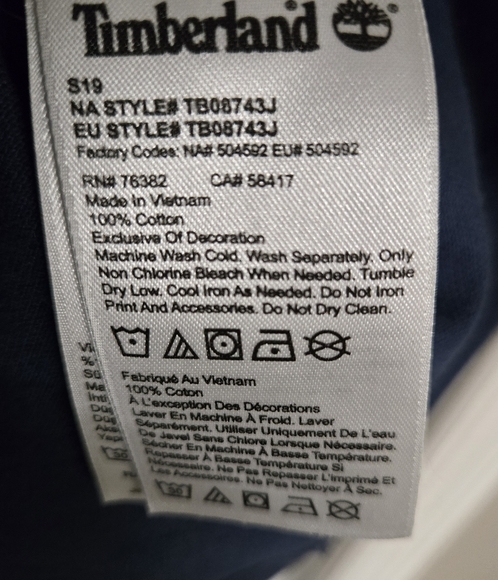 Timberland Men's Navy Polo Shirt XXL - Picture 4 of 4